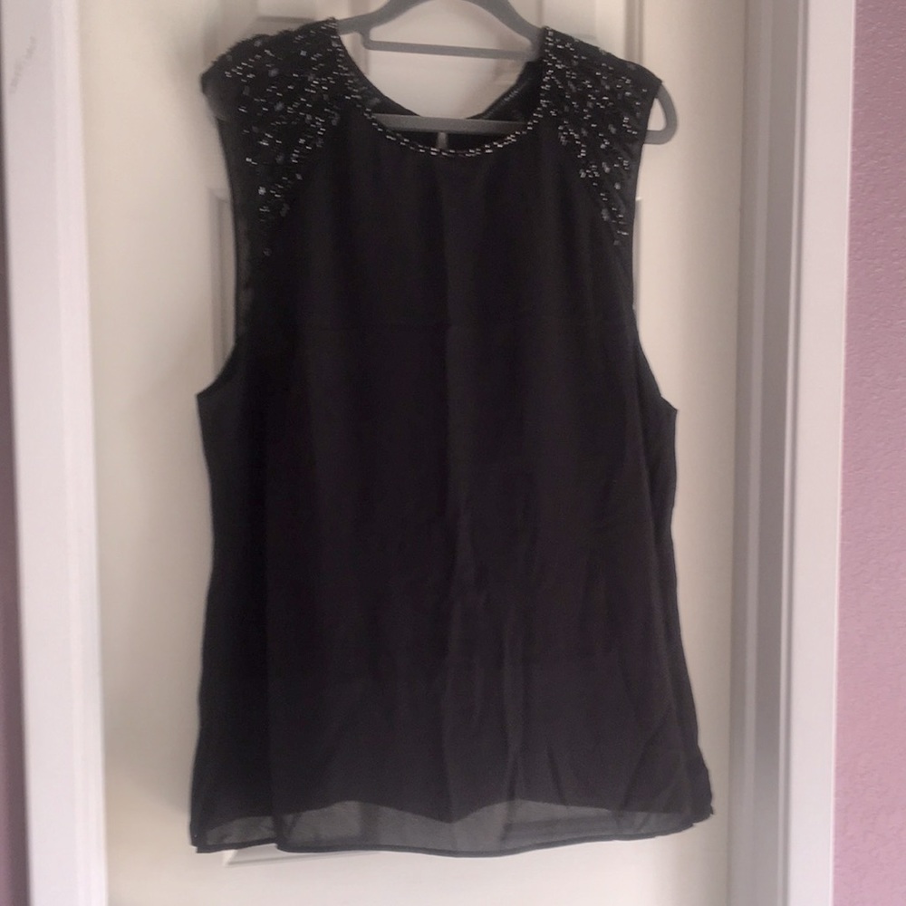 Beaded Sleeve Blouse